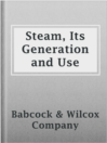 Cover image for Steam, Its Generation and Use
